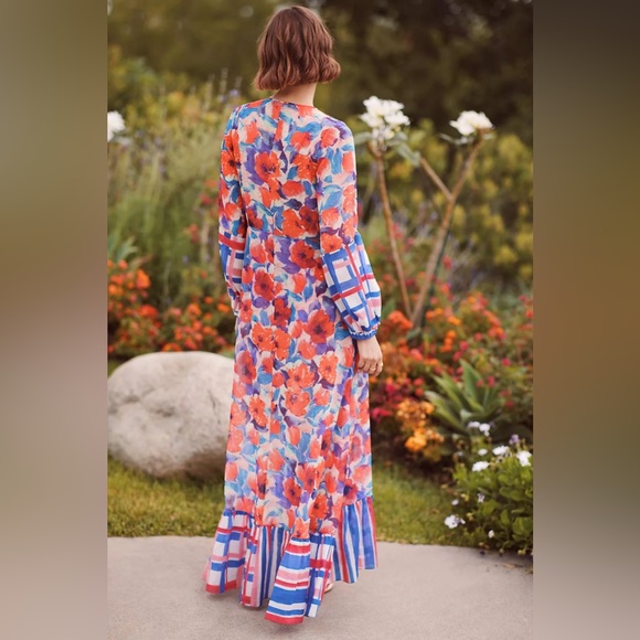 Anthropologie PatBO Violet Tie-Front Cover-Up Dress - Picture 4 of 8